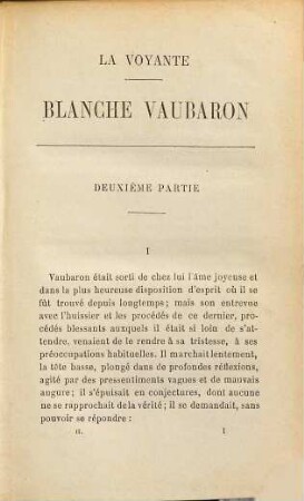 La voyante, 2. Blanche Vaubaron
