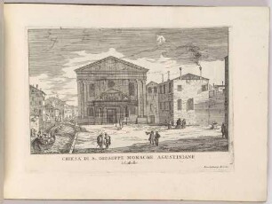 Chiesa di San Giuseppe (Die Kirche San Giuseppe in Venedig, Bl. 18 der Folge "Le Fabriche, e Vedute di Venetia")