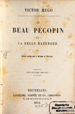 Le beau Pećopin et le belle Bauldour