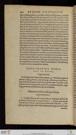 Xenophontis hiero, sive de regno