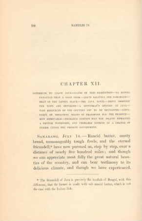 Chapter XII. Determine to leave Java ...