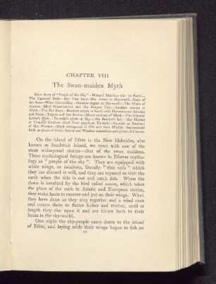 The swan-maiden Myth