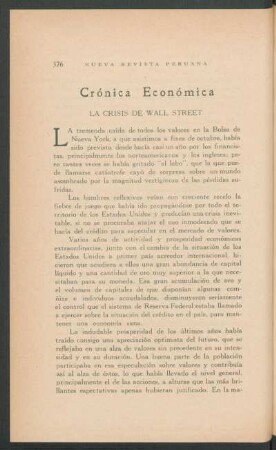 Crónica Económica
