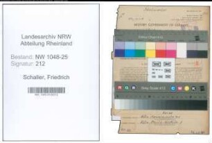 Entnazifizierung Friedrich Schaller , geb. 04.02.1892 (Schuster)