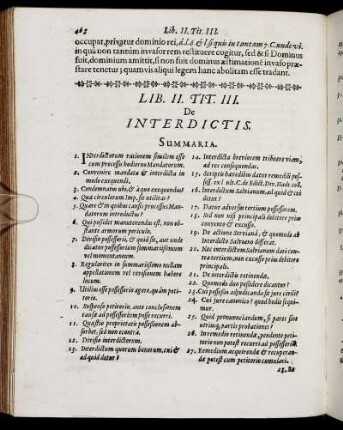 Tit. III. De Interdictis.