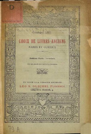Catalogue de livres rares et curieux, 65