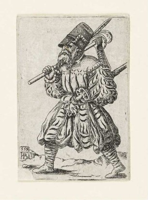 Soldat mit Zimmermannsaxt, aus: "Soldaten"