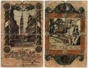 Notgeldschein der Stadt Augsburg, 50 Pfennige