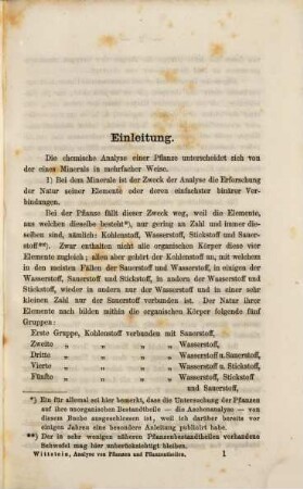 Anleitung zur chemischen Analyse von Pflanzen und Pflanzentheilen auf ihre organischen Bestandtheile