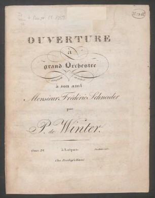 Ouverture à grand orchestre