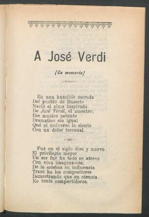 A Jośe Verdi : (En memoria)