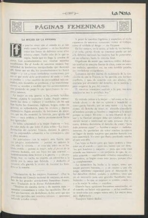 Páginas femeninas