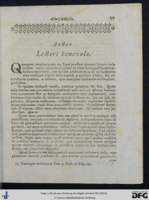 Auctor Lectori benevolo.