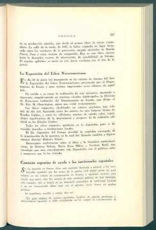 La exposición del libro norteamericano