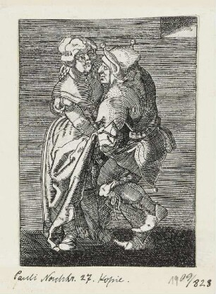 Narr und Mädchen