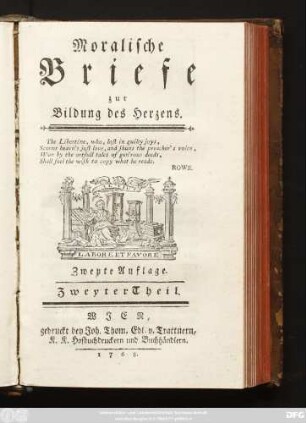 Theil 2: Moralische Briefe zur Bildung des Herzens