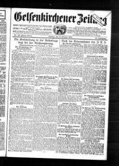 Gelsenkirchener Zeitung. 1902-1940