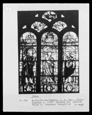 Madonna zwischen Jakobus Major und Johannes der Evangelist