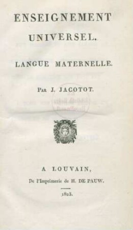 Enseignement Universel : Langue maternelle