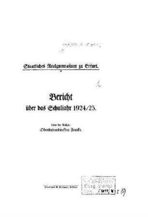 1924/25: Bericht ... - 1924/25