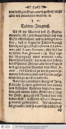 Todten-Zeugnuß.