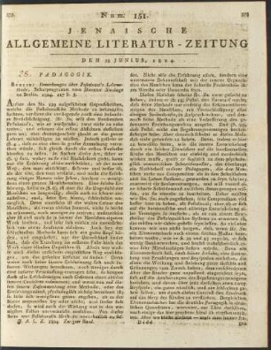 Num. 151. Den 25. Junius 1804
