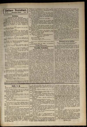 Zweite Ausgabe vom Freitag, den 31. Januar 1913.