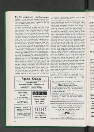 Langenhorner Bürger- und Heimatverein Mitgliederversammlung