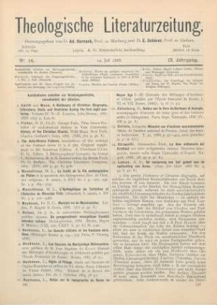345-355 [Rezension] The Ante-Nicene Fathers, tranl. of the writings of the Fathers down to a.d. 325