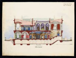 Villa Monatskonkurrenz April 1880: Schnitt