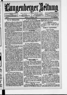 Langenberger Zeitung. 1888-1935