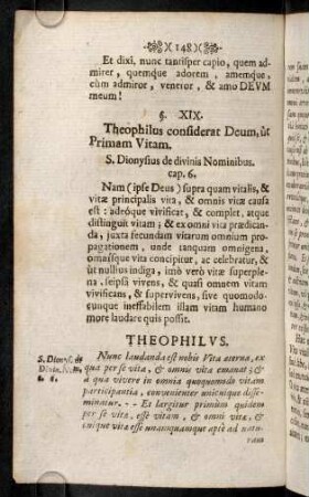 148-164, §. XIX. Theophilus considerat Deum, ... - §. XX. Theophilus eruditur ex libro Jobi ...