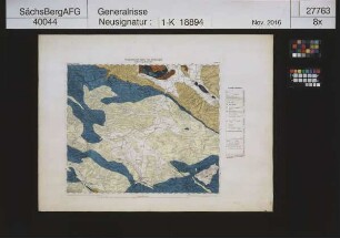 Geognostische Karte von Thüringen (auf Basis der Schliebenschen Karte)