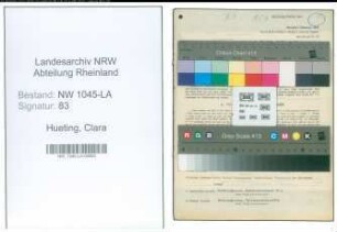 Entnazifizierung Clara Hueting , geb. 14.11.1910 (Buchhalterin)