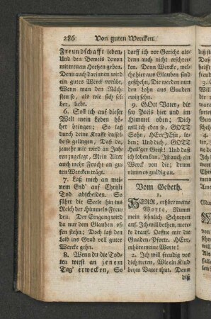 Vom Gebeth.