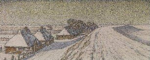 Winterabend in der Marsch