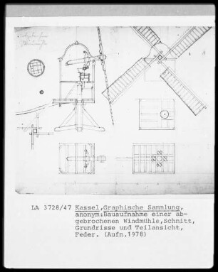 abgebrochene Windmühle