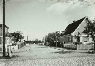 Güstrow. Kiebitzweg. Blick vom Heideweg