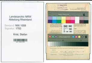 Entnazifizierung Stefan Krist , geb. 30.08.1900 (Arbeiter)