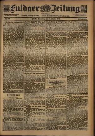 Ausgabe vom Donnerstag, den 30. Oktober 1902.