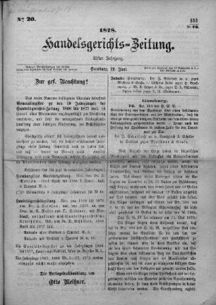 No. 20. 12. Juni 1878