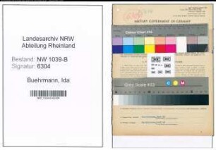 Entnazifizierung Ida Buehrmann , geb. 14.06.1890 (Lehrerin)
