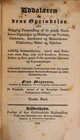 Eddalaeren og dens oprindelse ..., 3