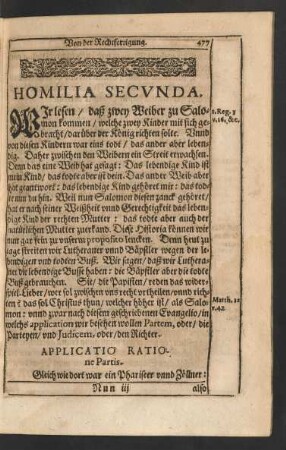 Homilia Secunda.