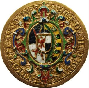 Kurfürstin Sophia - Brandenburgisch-sächsisches Wappen (Medaillenkleinod)