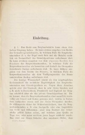 Zur Geschichte und Theorie des Bergregals und der Bergbaufreiheit