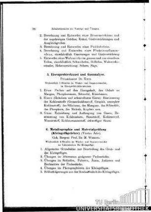 5. Eisenprobierkunst und Gasanalyse