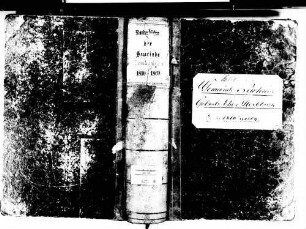 Neuhausen, Engen KN; Katholische Gemeinde: Standesbuch 1810-1869