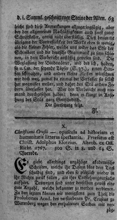 Opuscula ad historiam et humanitatis litteras spectantia.