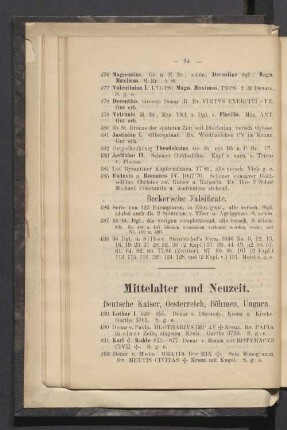 Mittelalter und Neuzeit